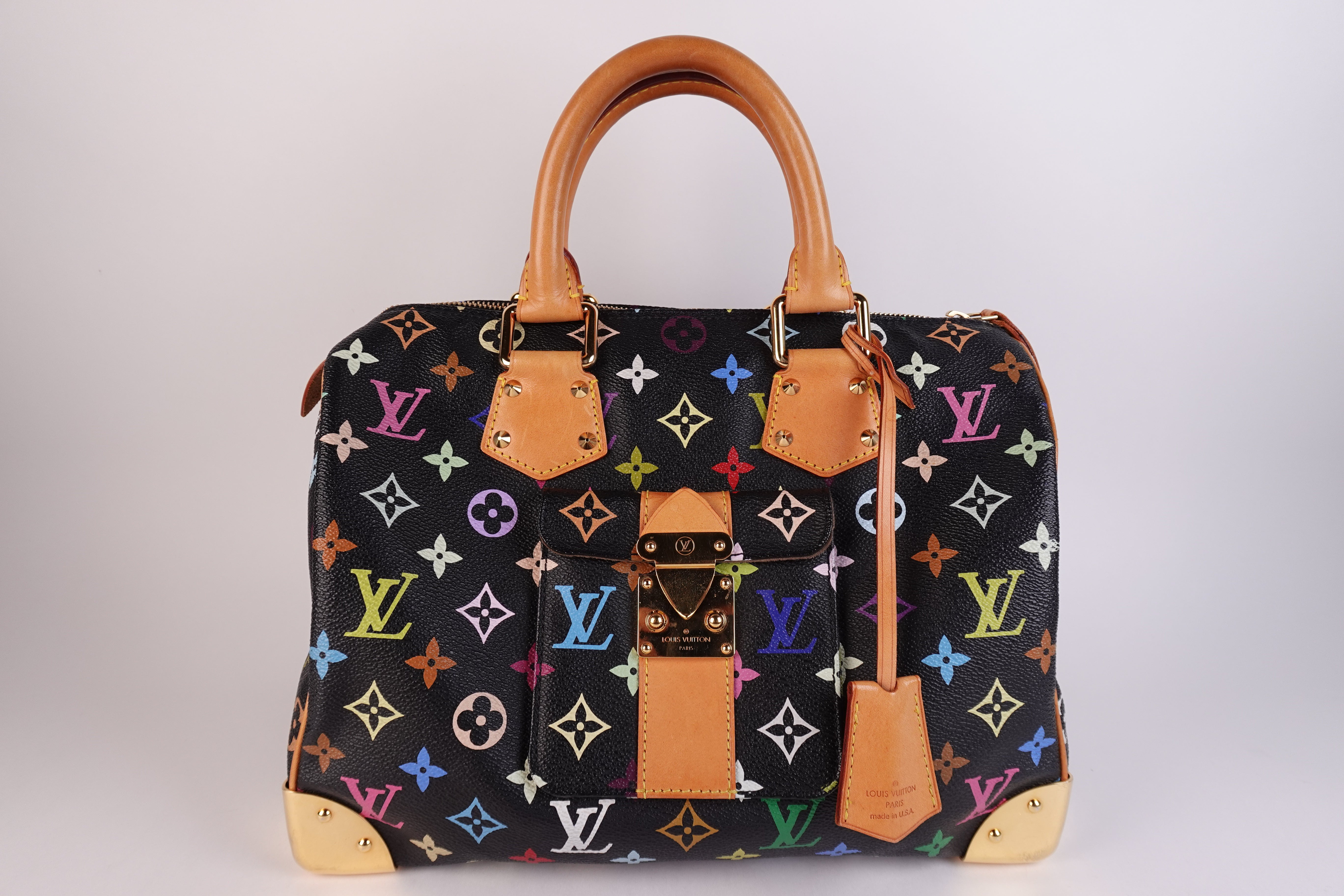 Louis Vuitton Multicolor Speedy 30 Black