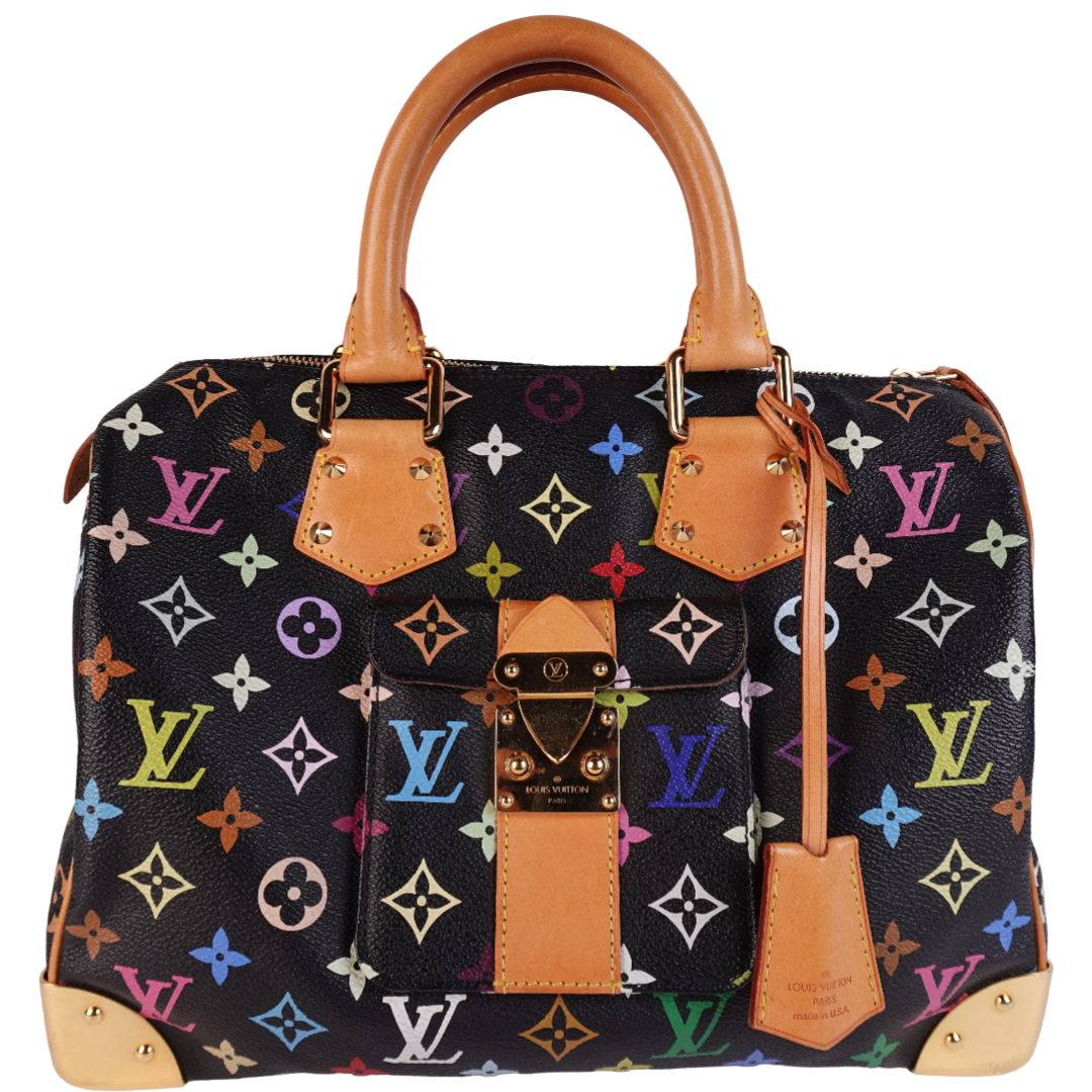 Louis Vuitton Multicolor Speedy 30 Black