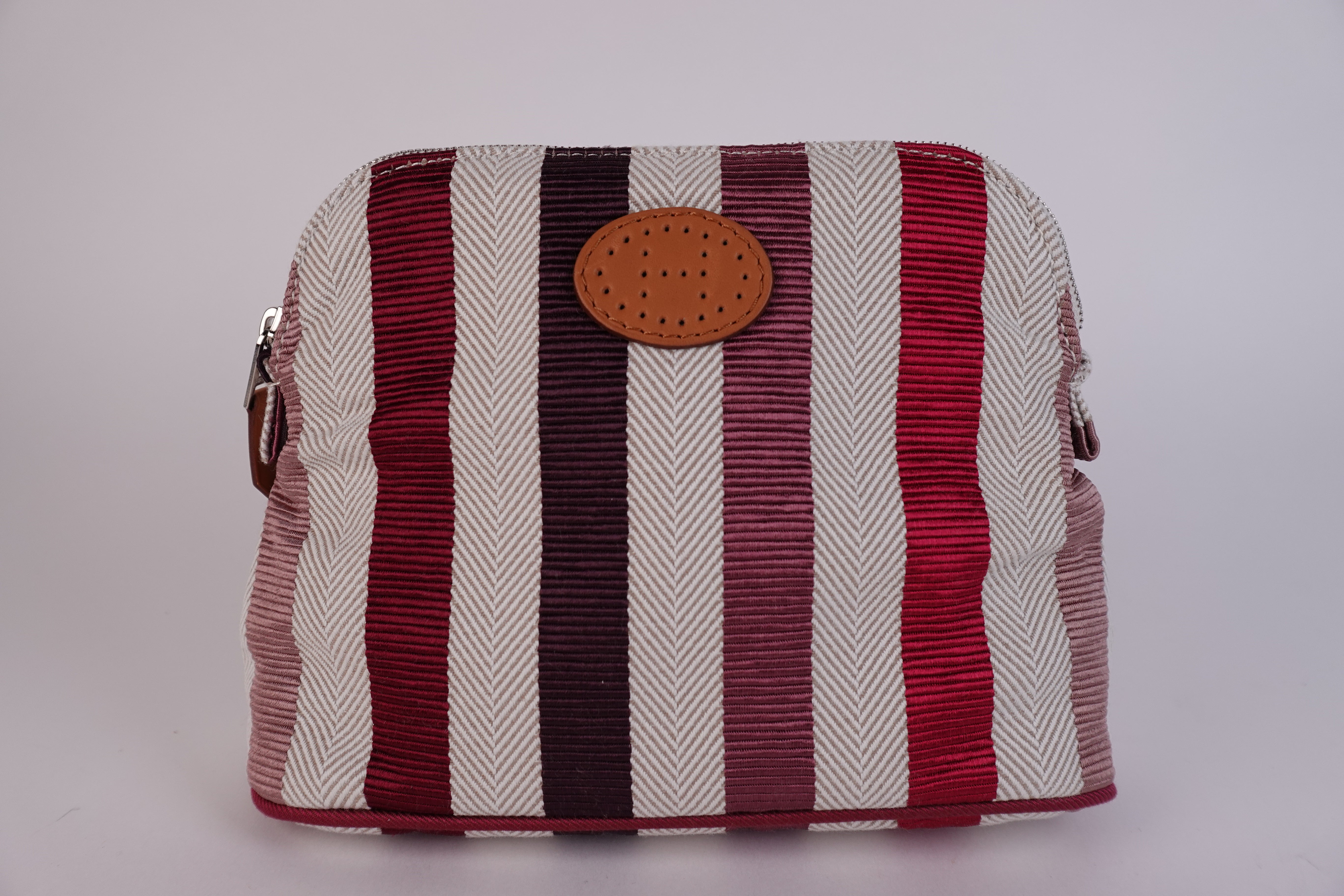 Hermes Cotton Striped Bolide Case PM