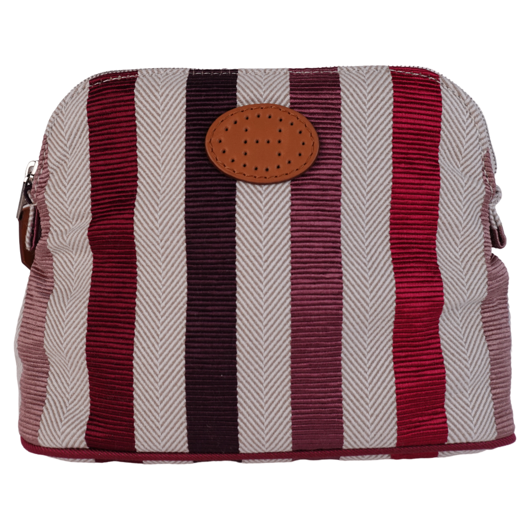 Hermes Cotton Striped Bolide Case PM