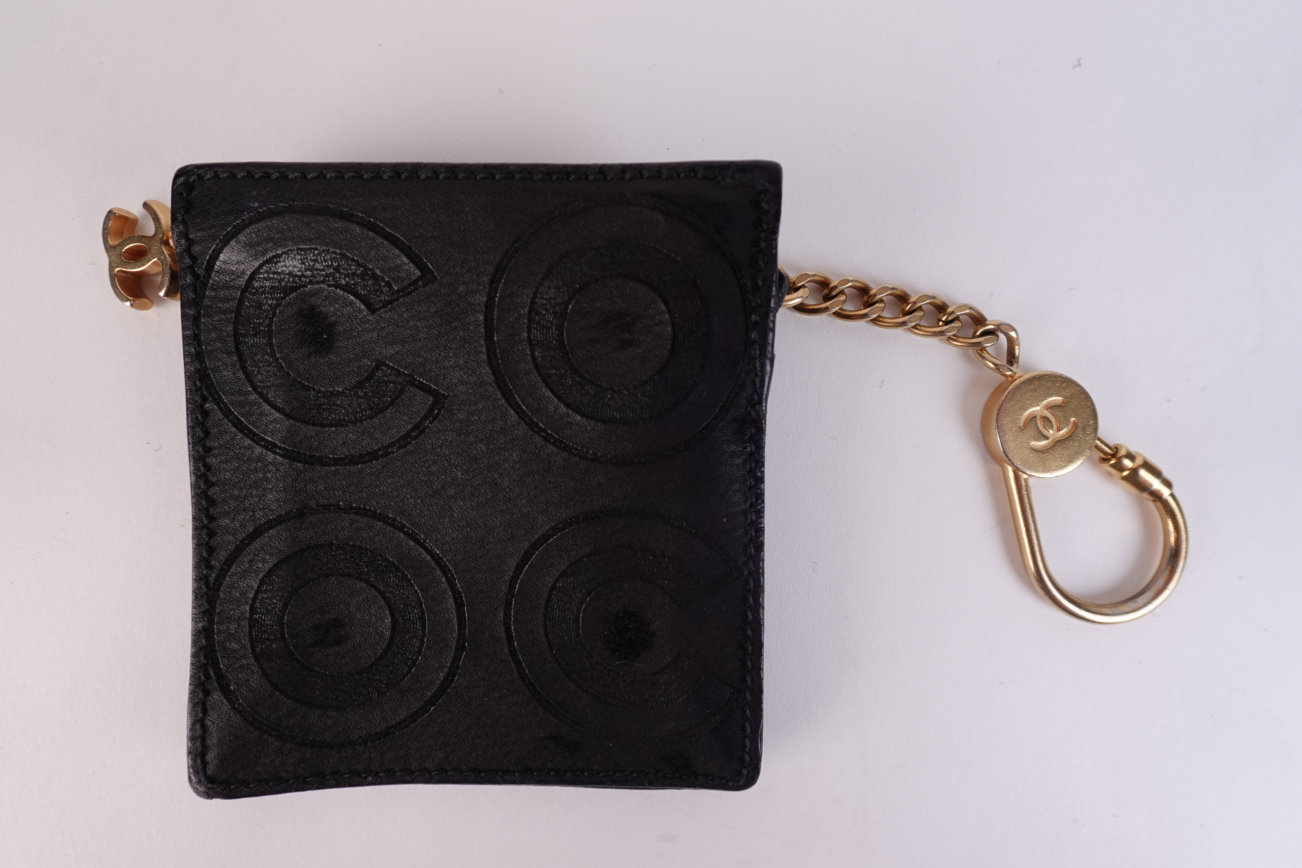 Chanel Coco Square Coin Key Purse Black