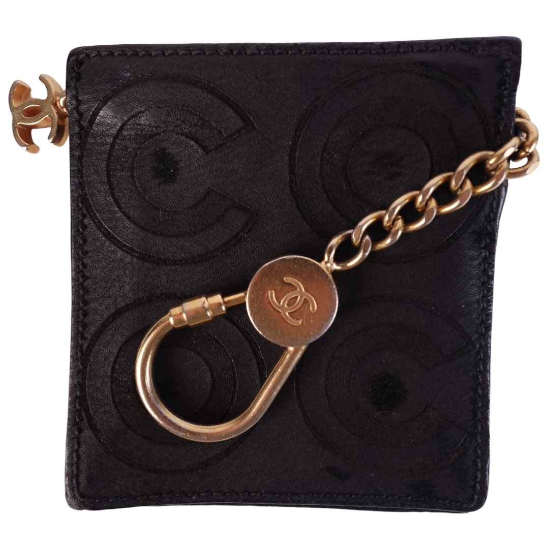 Chanel Coco Square Coin Key Purse Black