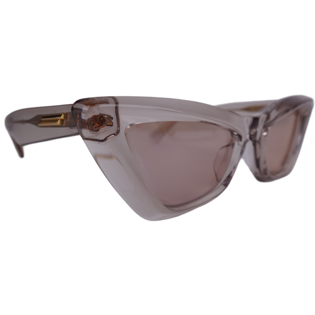 Bottega Veneta Cat Eye Clear Sunglasses BV1101S