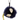 Fendi Monster Bag Charm Navy Yellow Black